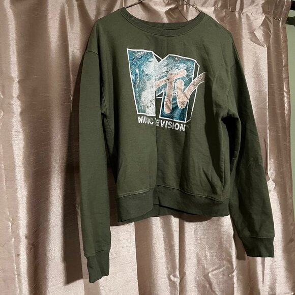 Dark Green MTV Sweatshirt - Picture 1 of 2